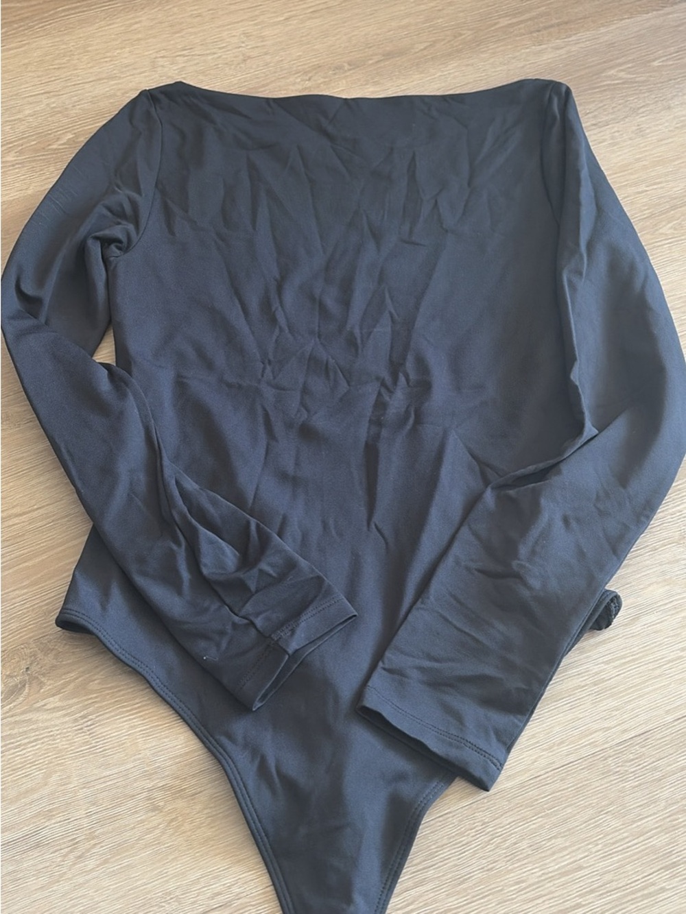 Babaton Contour Black Boat Neck Bodysuit